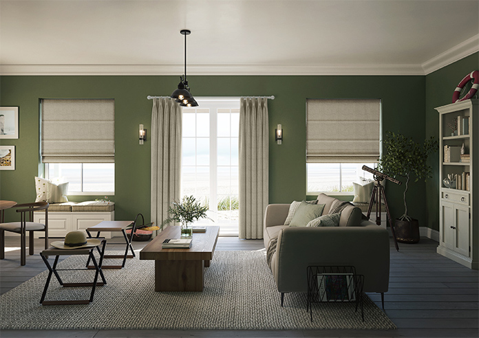 Roslin (Blackout), Hazelnut - Roman Blind - Image 8